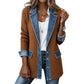 ⌛LAST DAY SALE ONLY ￡16.99!!🔥Women’s Elegant Denim Spliced Ribbed Knit Coat