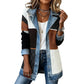 ⌛LAST DAY SALE ONLY ￡16.99!!🔥Women’s Elegant Denim Spliced Ribbed Knit Coat