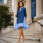 ⏳ LIMITED-TIME 50% OFF! ⏰ Women's Striped Layered Long Sleeve Dress 👗✨