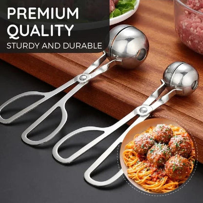 Shape Perfect Meatballs Instantly! One-Press Stainless Steel Maker