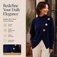 🧣Mock Neck Warmth, Cozy Knit🧶 Women's Asymmetric Hem Mock Neck Knit Sweater – Soft & Skin-Friendly, Warm Coverage ✨