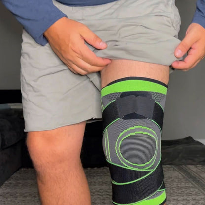 🛡️Winter Must-Have Adjustable Knee Compression Sleeve, Knee Support Brace with Side Stabilizers🎗️