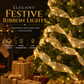 🎅Christmas Tree Ribbon String Lights！Greater length, greater value!🔥
