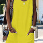 Women's Pure Color Strap Dress