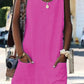 Women's Pure Color Strap Dress