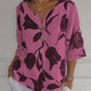 Printed V-neck Tunic Top
