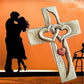 Cross-intertwined hearts-Forever Love